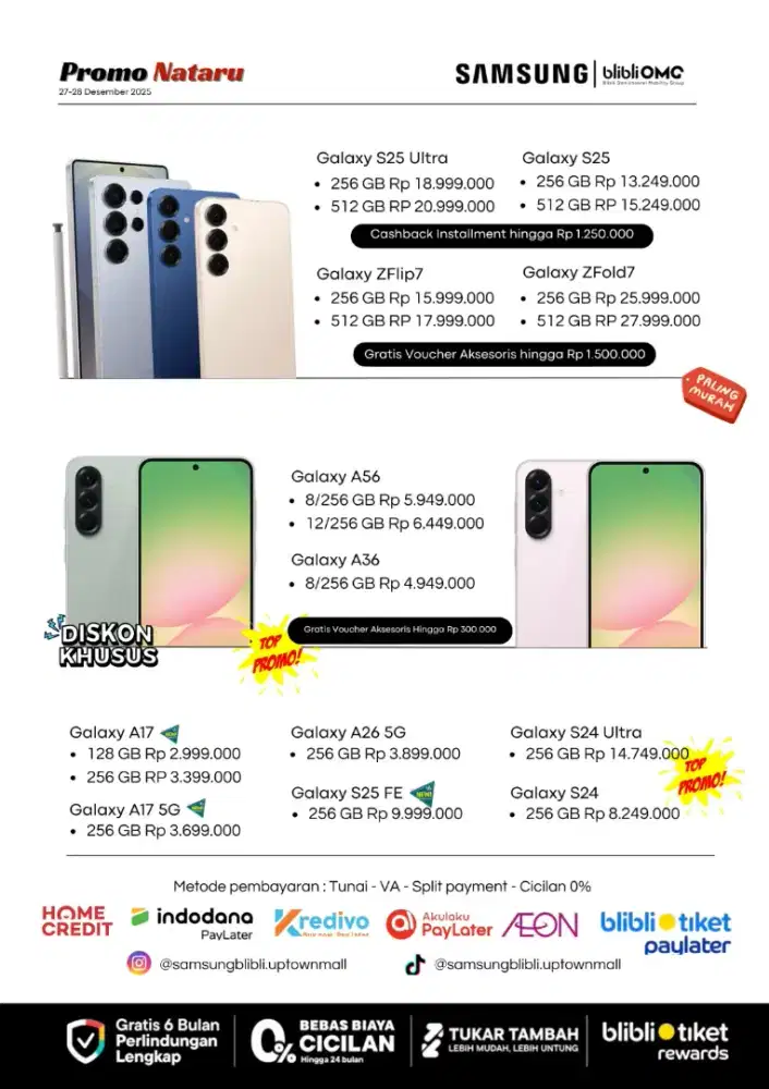 Promo Nataru Samsung Store Uptown BSB