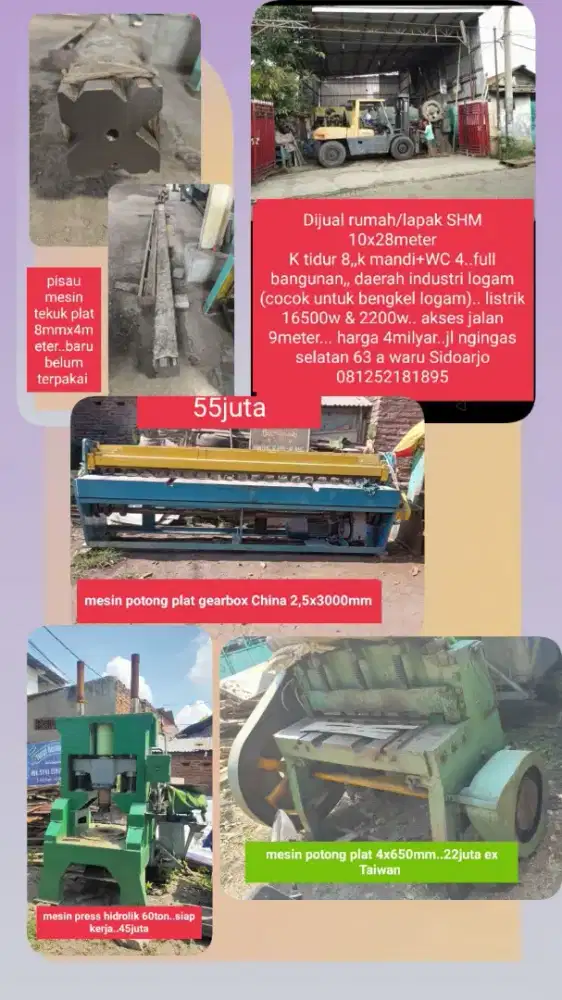 Pisau Mesin tekuk plat 4000mm china 99%