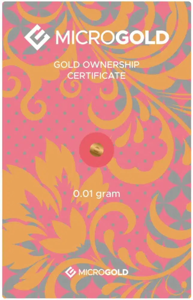 Microgold 0.01 gr