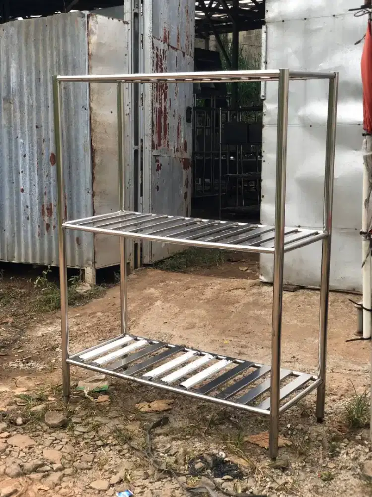 Rak stainless 3 susun