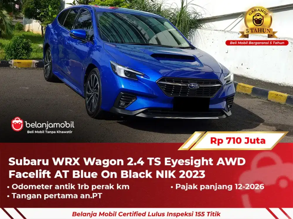 [ KM.1RB ] SUBARU WRX WAGON 2.4 TS EYESIGHT AWD BIRU 2023 / 2024 BLUE