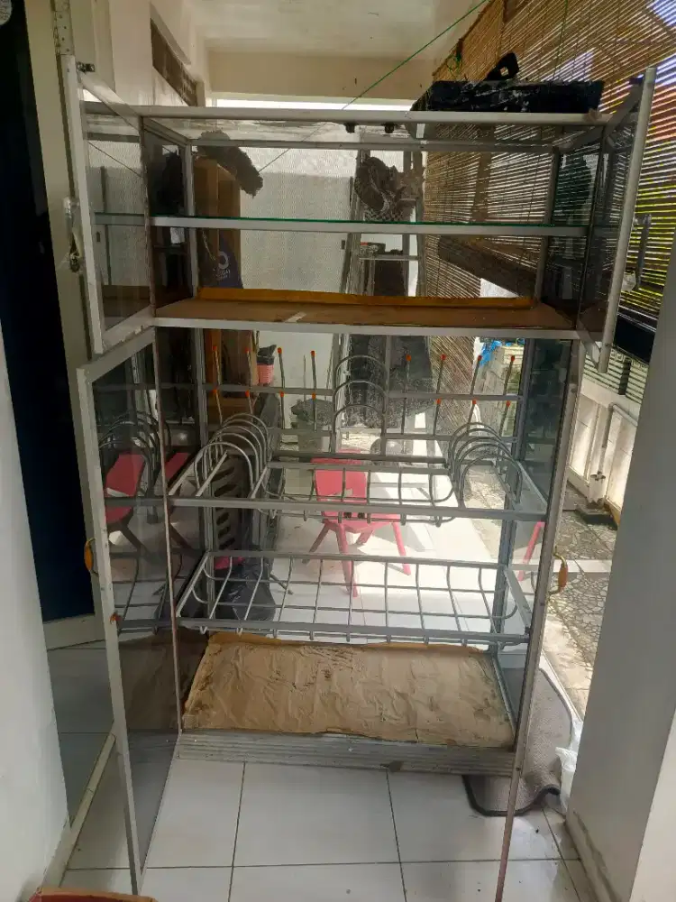 Dijual lemari Rak piring aluminium