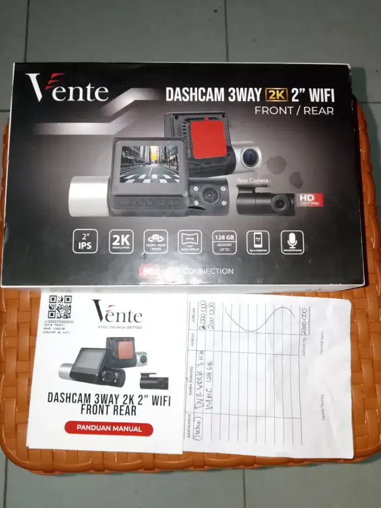 DASH CAM MOBIL MREK BENTENG 3 WAY WIFI 2K HENTE KAMERA PREKAM DI MOBIL