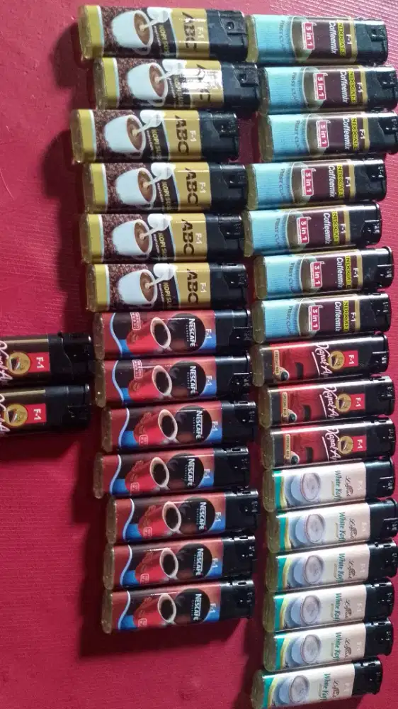 Korek gas corak coffee