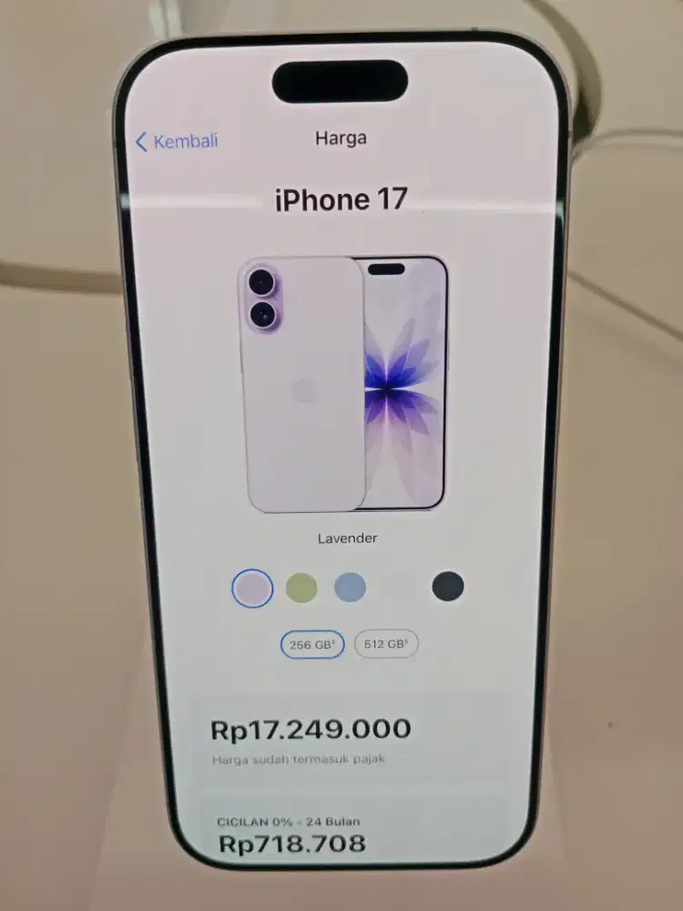 Kredit iPhone 17 256GB. Syarat Hanya Ktp.