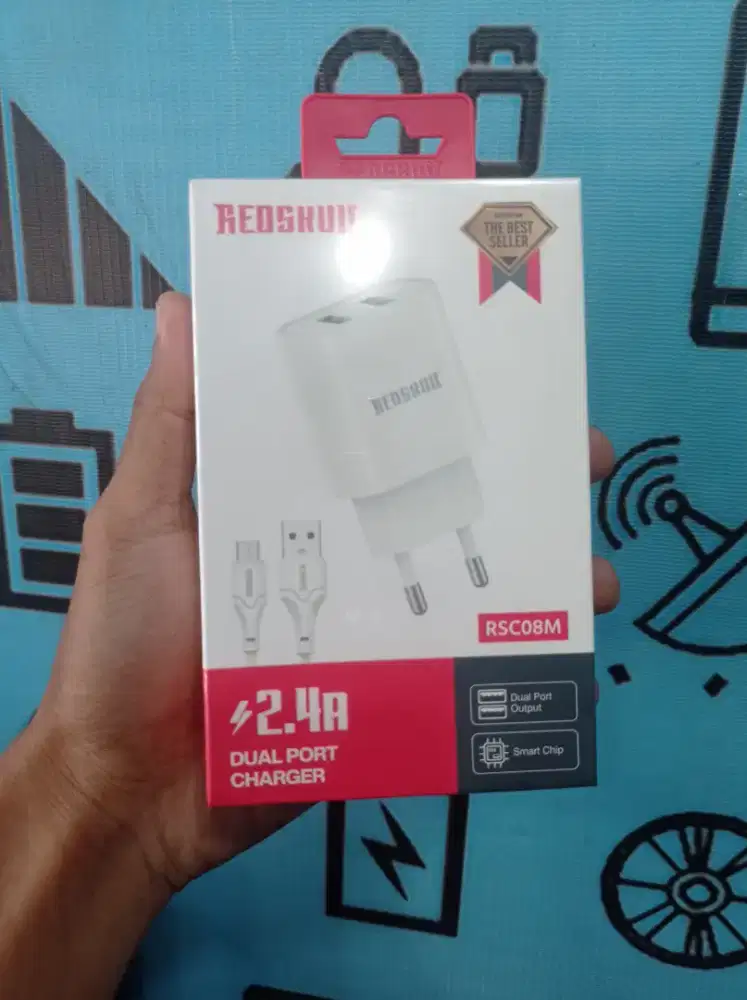 Travel Charger Micro Dual Port Redskull