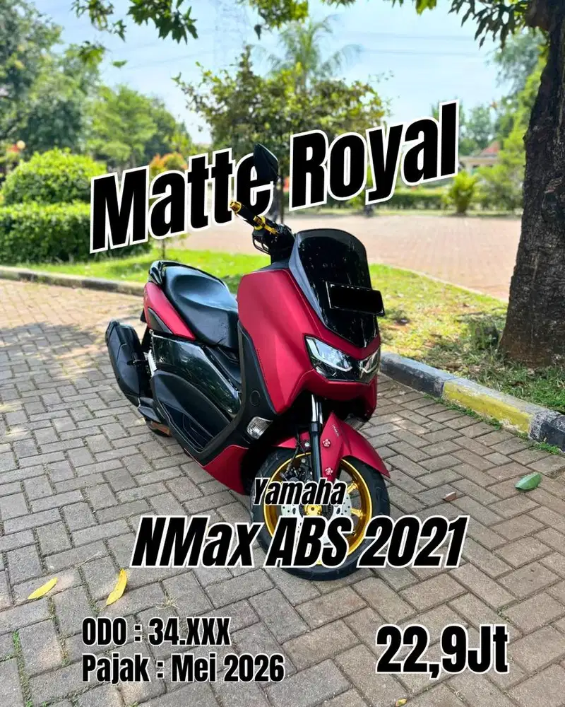 Yamaha NMax Like New Merah Doff ABS 2021