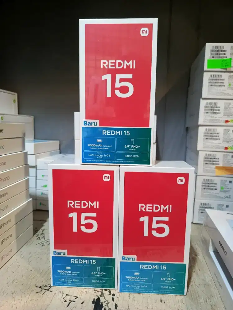 Redmi 15 baterai 7000mAh