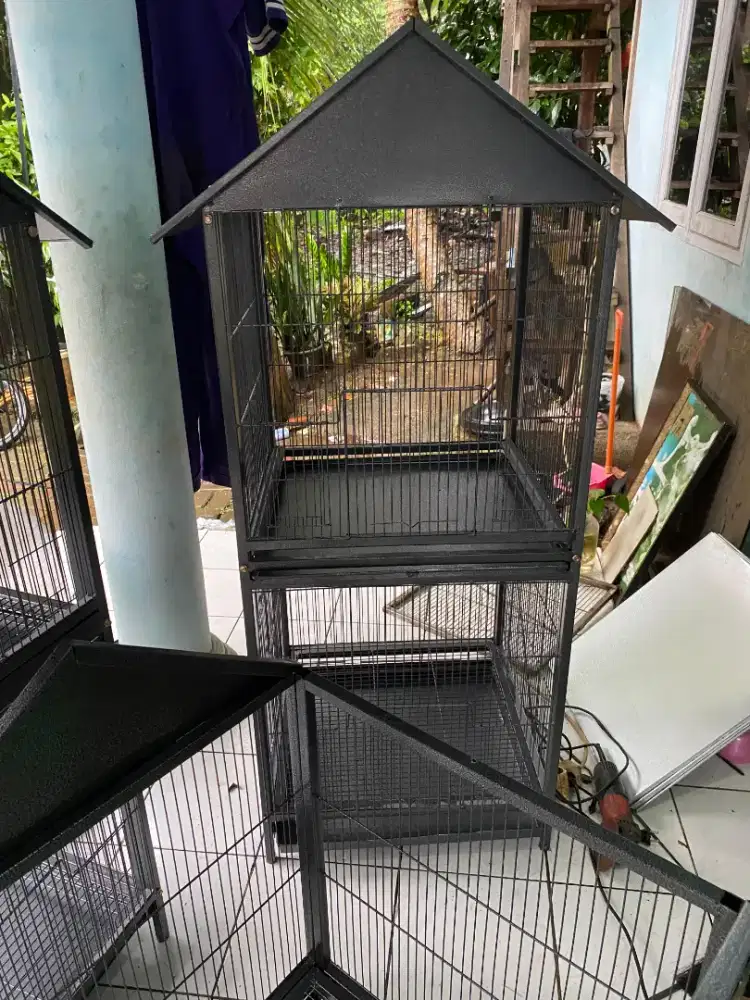 (COD) Sangkar Burung Besi Model Sekat