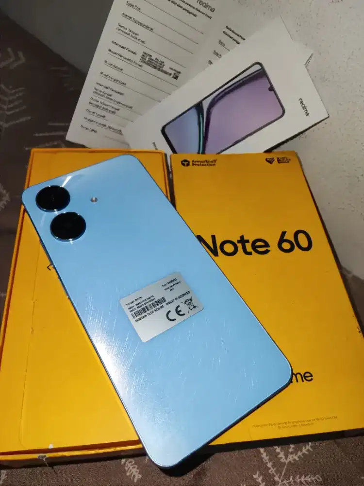 Realme note 60 8/256 fullset mulus segel nominus