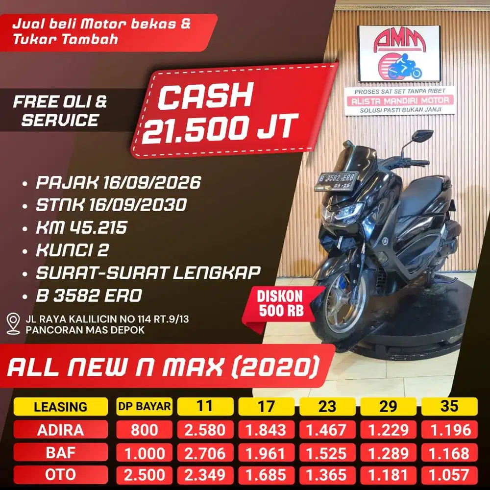 ALL NEW N MAX 2020 DP 800 PAJAK HIDUP CC 0% KREDIVO TOKPED SPAYLATER