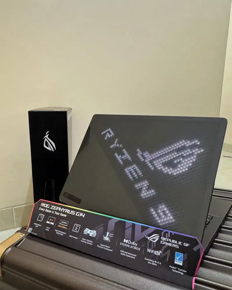 Asus ROG Zephyrus G14 AniMe Matrix Ryzen 9 6900H GA402RJ Mulus Garansi