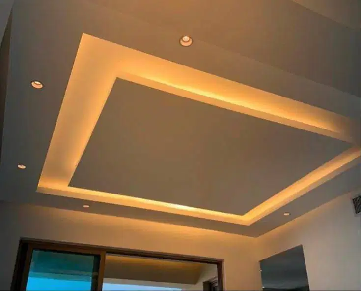 Sekat Plafon Partisi PVC GRC Gypsum Jasa Tukang Pasang Wall Moulding