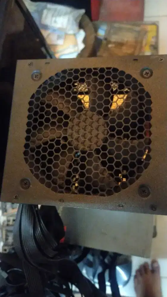 psu aeroxcoll united power 500w 80+ kondisi normal.