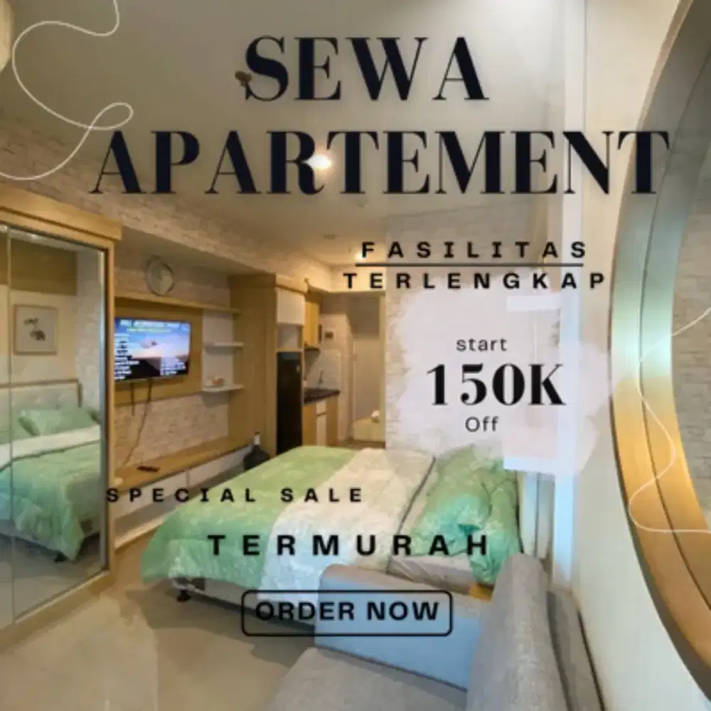 SEWA APARTEMEN TANGERANG TREEPARK BSD CITY HARIAN/TRANSIT TERMURAH