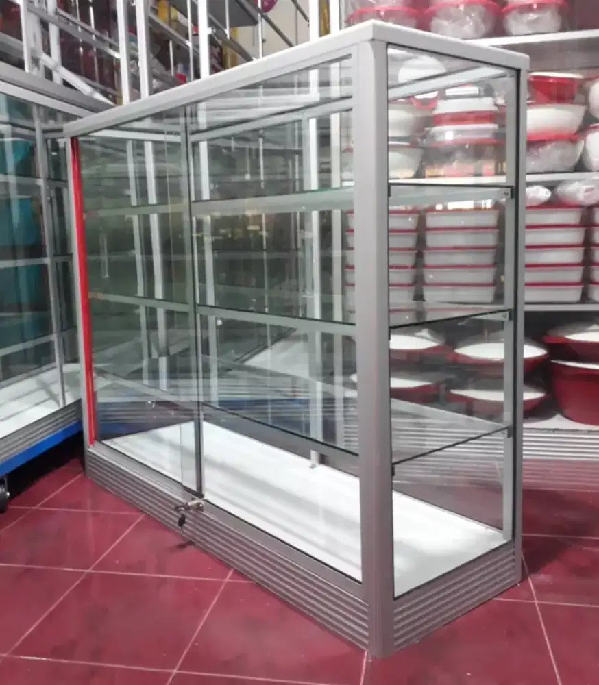 Etalase Panjang 1,2Mx1M Buat Usaha