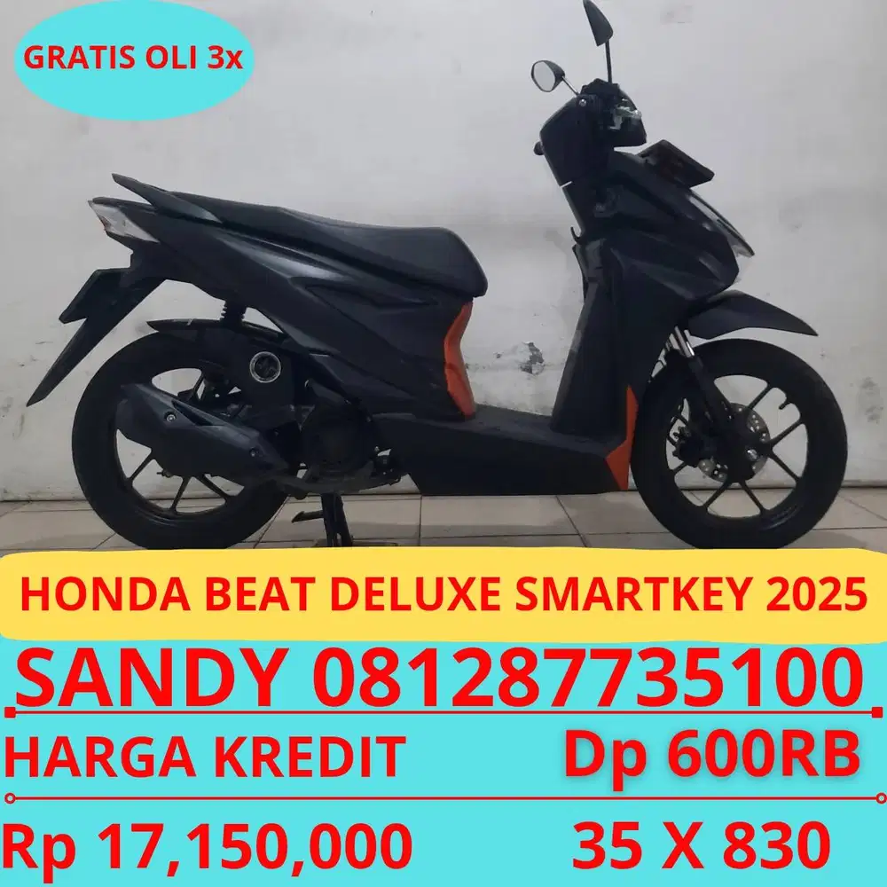 HONDA BEAT DELUXE SMARTKEY 2025 DP HANYA 60O RIBU GUYSS