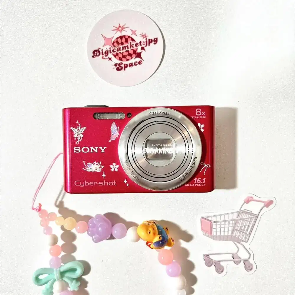 digicam sony Cybershot w730 pink fullset box kamera digital