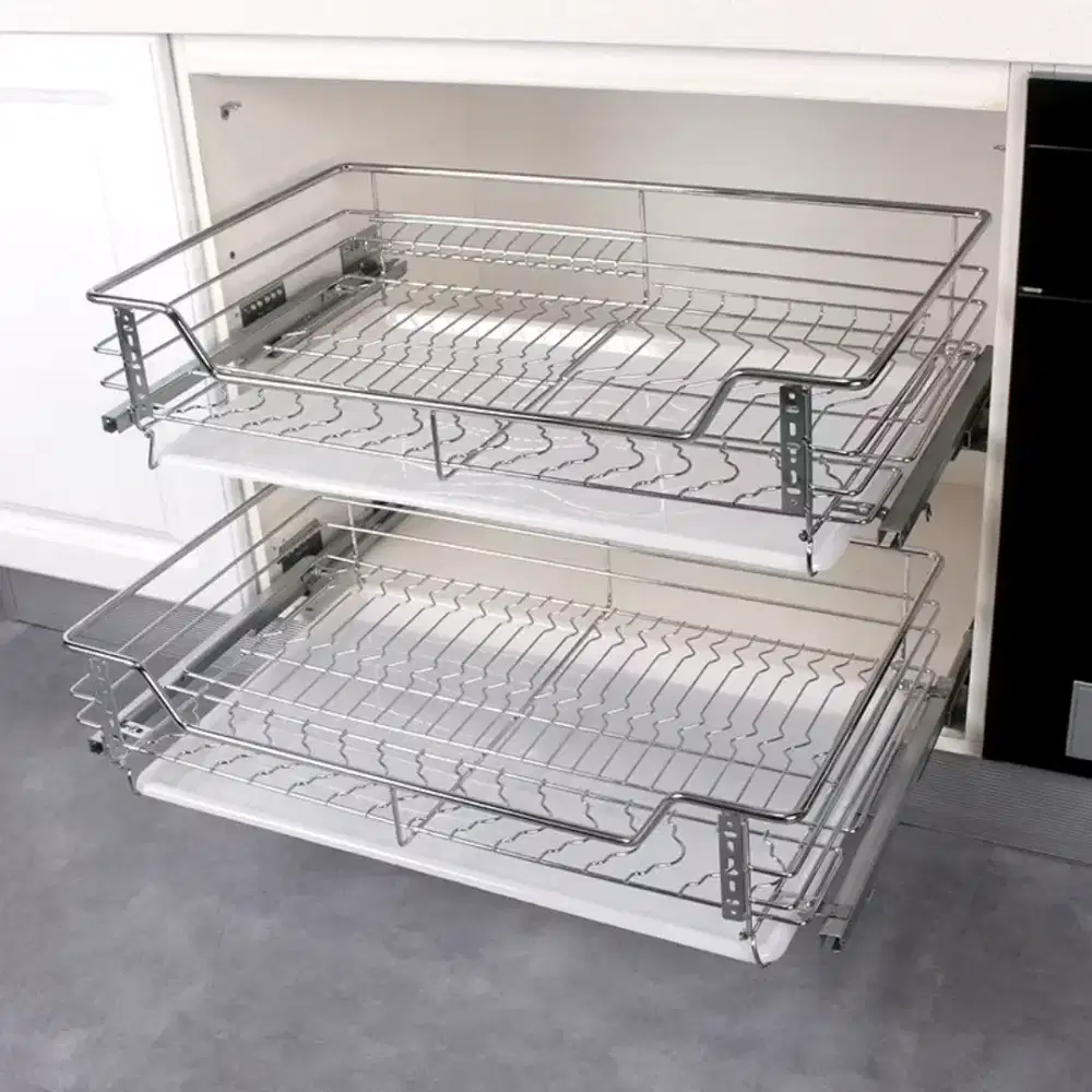 Rak Dapur Stainless Steell - Rak Piring Multifungsi