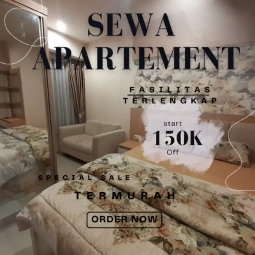 SEWA APARTEMEN TANGERANG SPRINGWOOD RESIDENCE HARIAN/TRANSIT TERMURAH