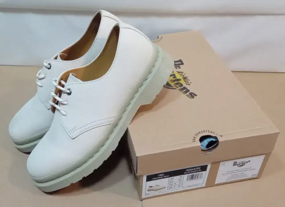ORIGINAL Boot DM 1461 Docmart Doctor Dr Martens Beige sepatu Putih