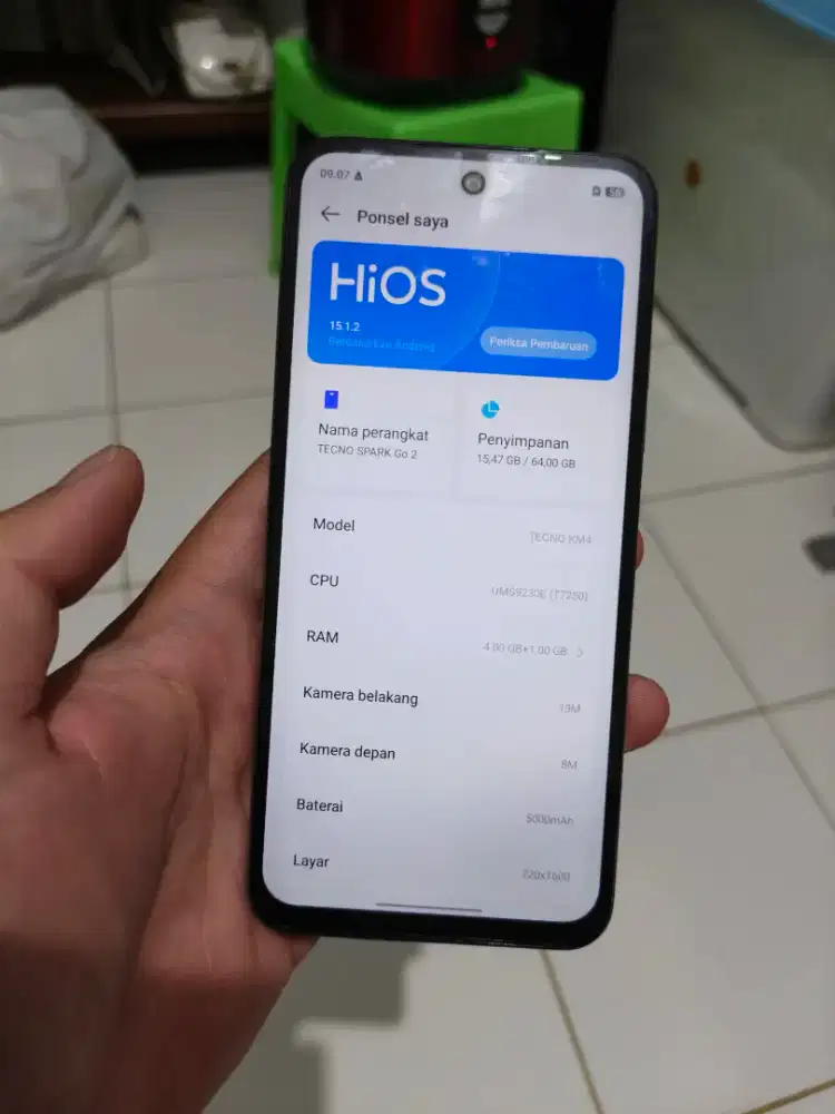 Tecno spark go 2 abu 4/64 mulus nominus fullset negoin