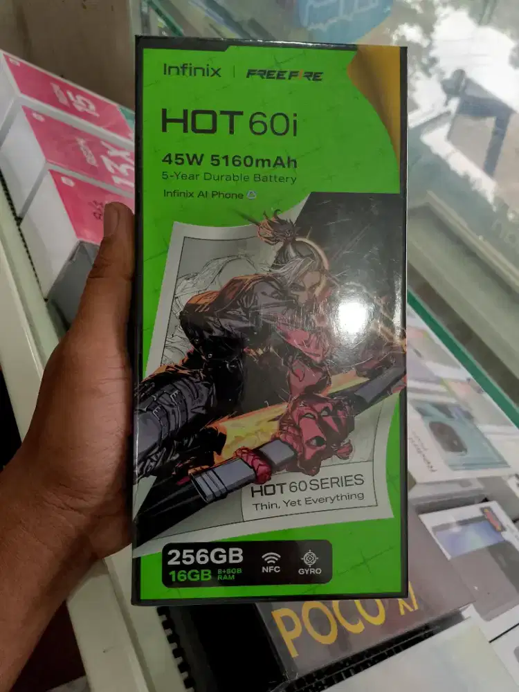 New Infinix hot 60i 8/256 gransi resmi