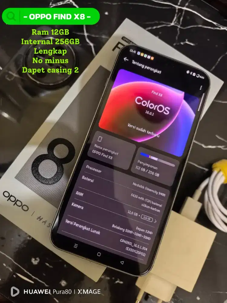 Oppo Find X8 256gb, Mulus Fullset Murah