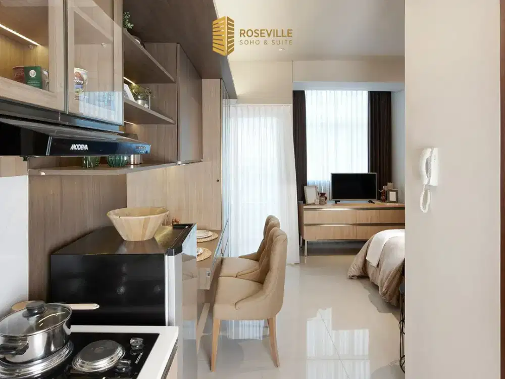 Jual Murah Apartemen Roseville Type Studio 30sqm Fully Furnish - Fasilitas Lengkap