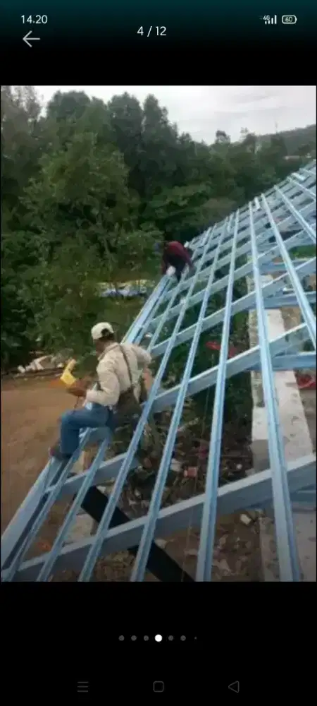 Atap bocor kanopi atap bajarigan terpasang dll