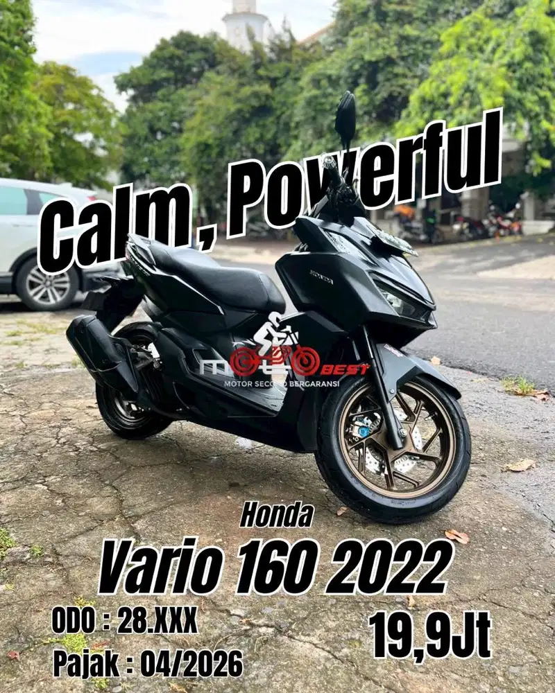 Honda Vario ABS 160 2022 Hitam Mulus!