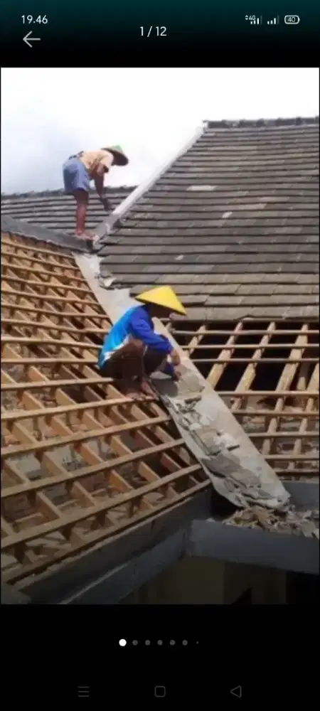 Atap bocor kanopi atap bajarigan terpasang dll