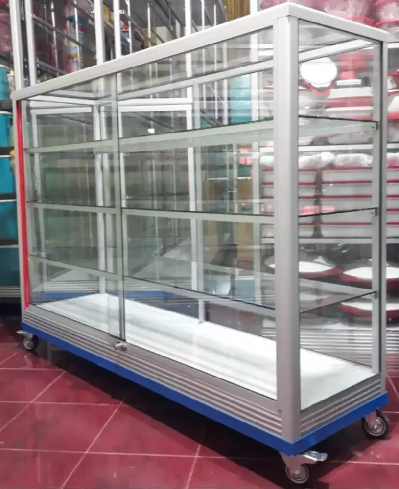 Etalase Toko 1,5 Meter ||Sudah Pakai Roda