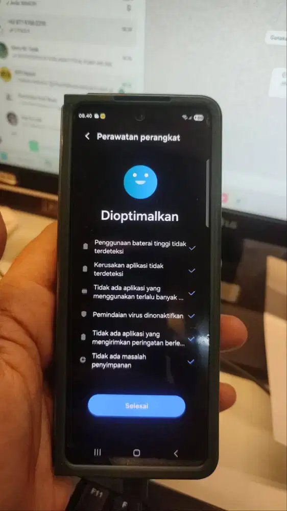 JUAL CEPAT SAMSUNG ZFOLD 4 12/512 BLUE