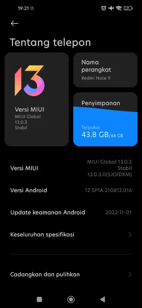 Redmi not 9 4/64