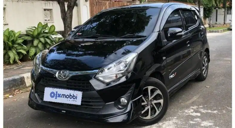 TDP 6,JT Toyota Agya 1.2 G TRD Sportivo Bensin-AT Hitam 2017