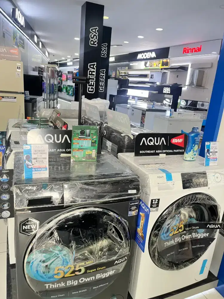 PROMO KREDIT MESIN CUCI AQUA
