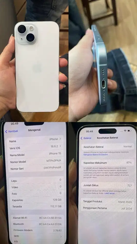 fullset no minus iphone 15 besic 128 ibox (PA/A)