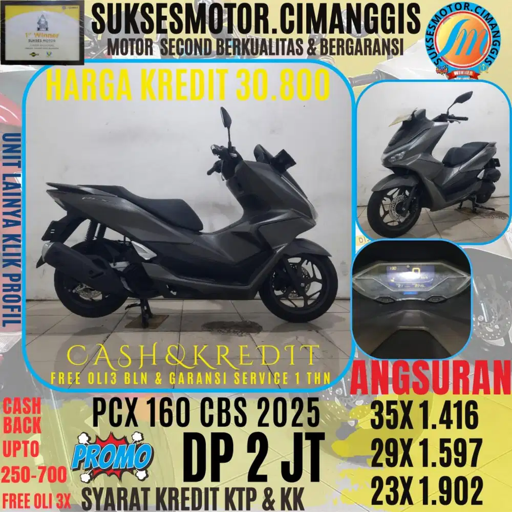 DP 2 JUTA CASHBACK UPTO 700 RIBU FREE OLI3BLN NEW PCX 160 CBS