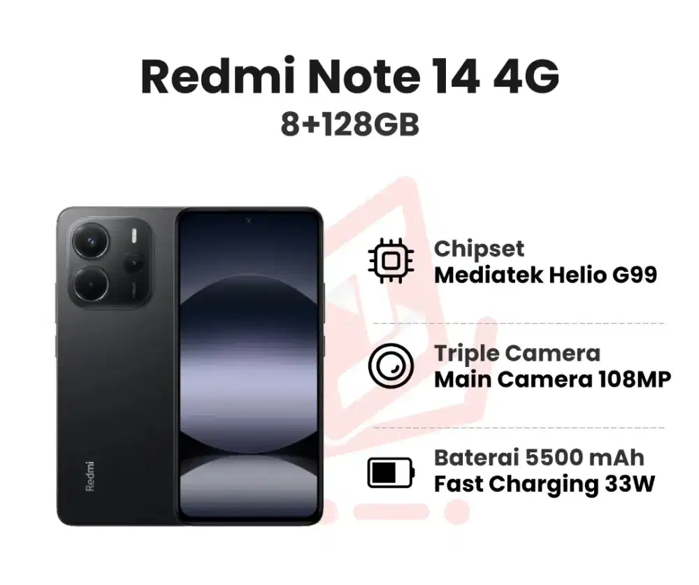 redmi note 14 8/128gb msh segel blm buka dos msh segel