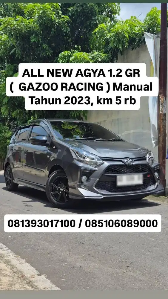 KM 5 rb , ALL NEW AGYA 1.2 GR GAZOO RACING Manual, th 2023 nopol AD