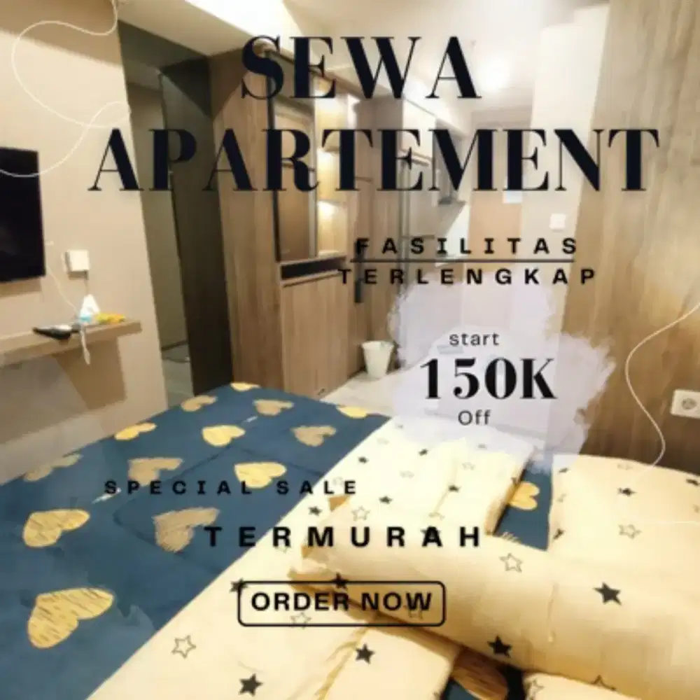 SEWA APARTEMEN BEKASI UTARA PATRALAND URBANO HARIAN/TRANSIT TERMURAH