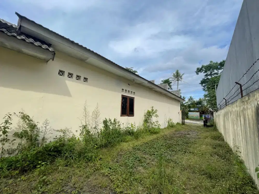 Dijual TANAH ada RUKOnya di jl pamungkas selatan kampus UII kaliurang, Akses jalan raya utama,  Dekat YAKUM