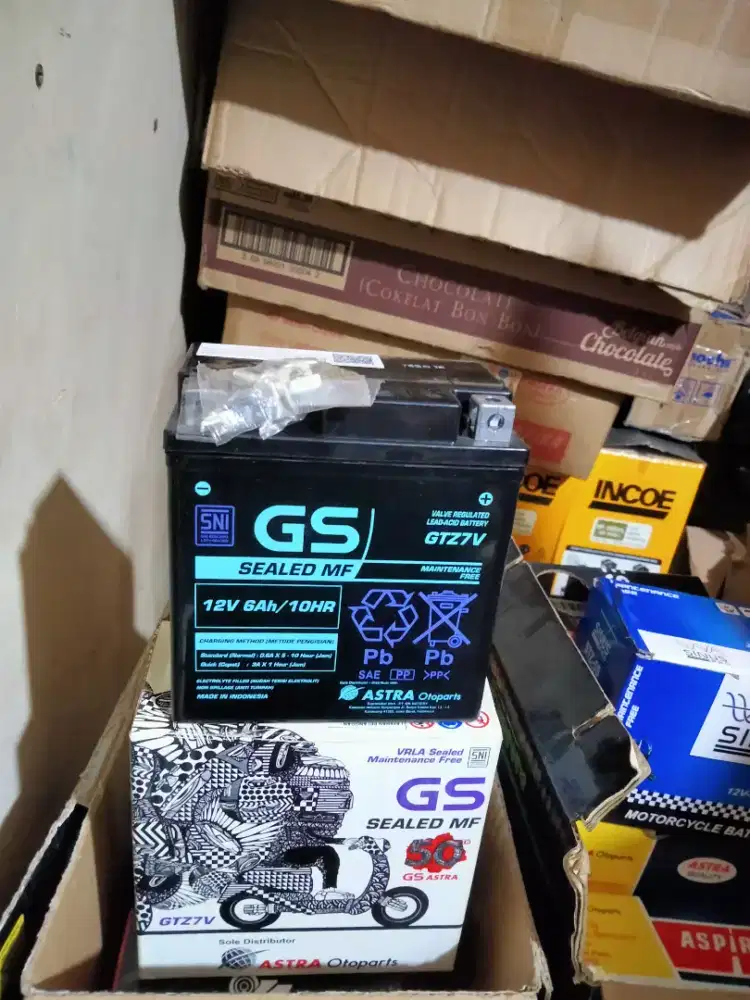 AKI BARU GS GTZ7V 6AH TUKER TAMBAH