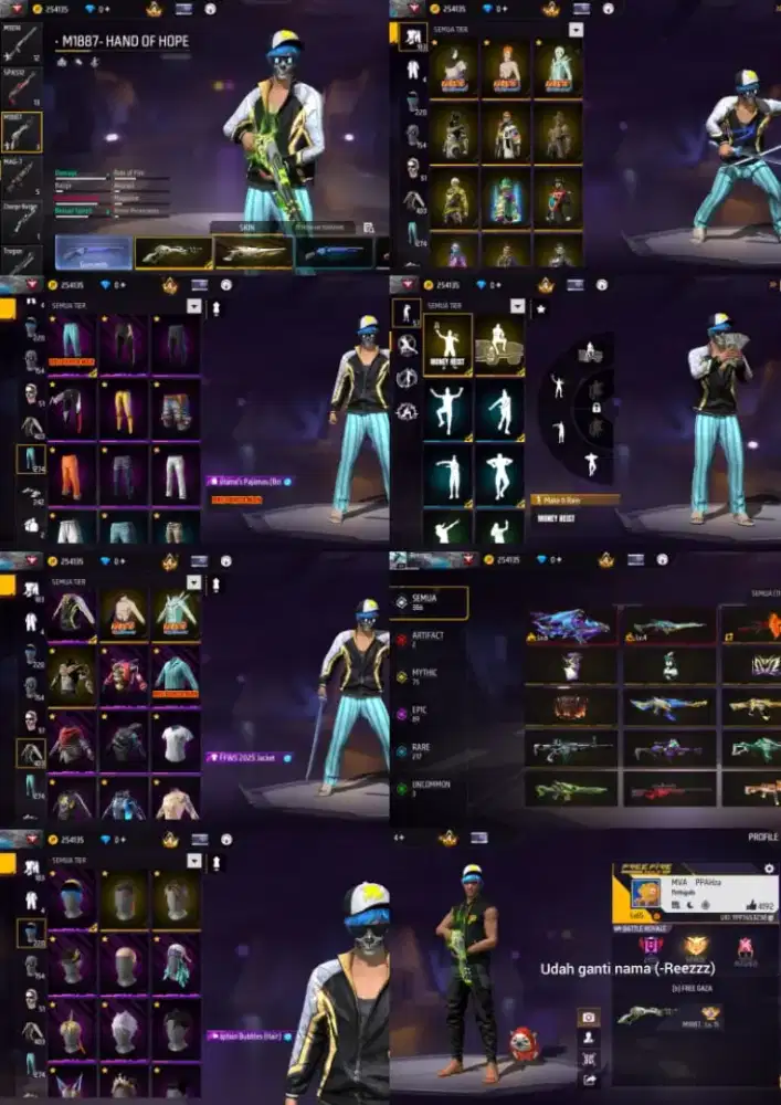 Akun free fire SG 3 rasa