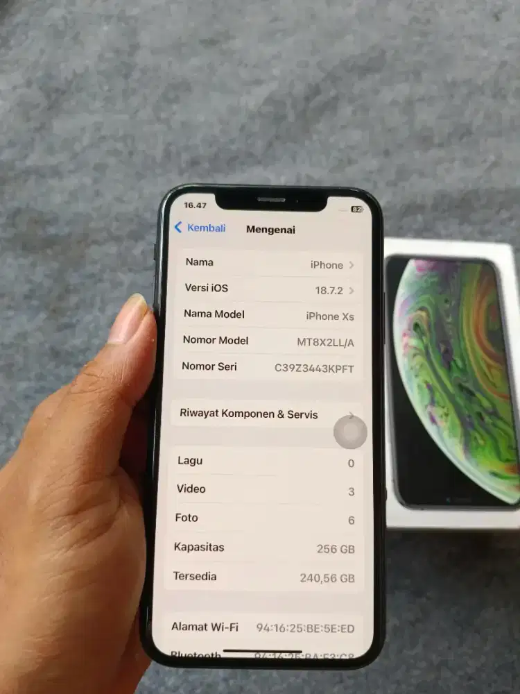 Iphone xs inter 256 fullset