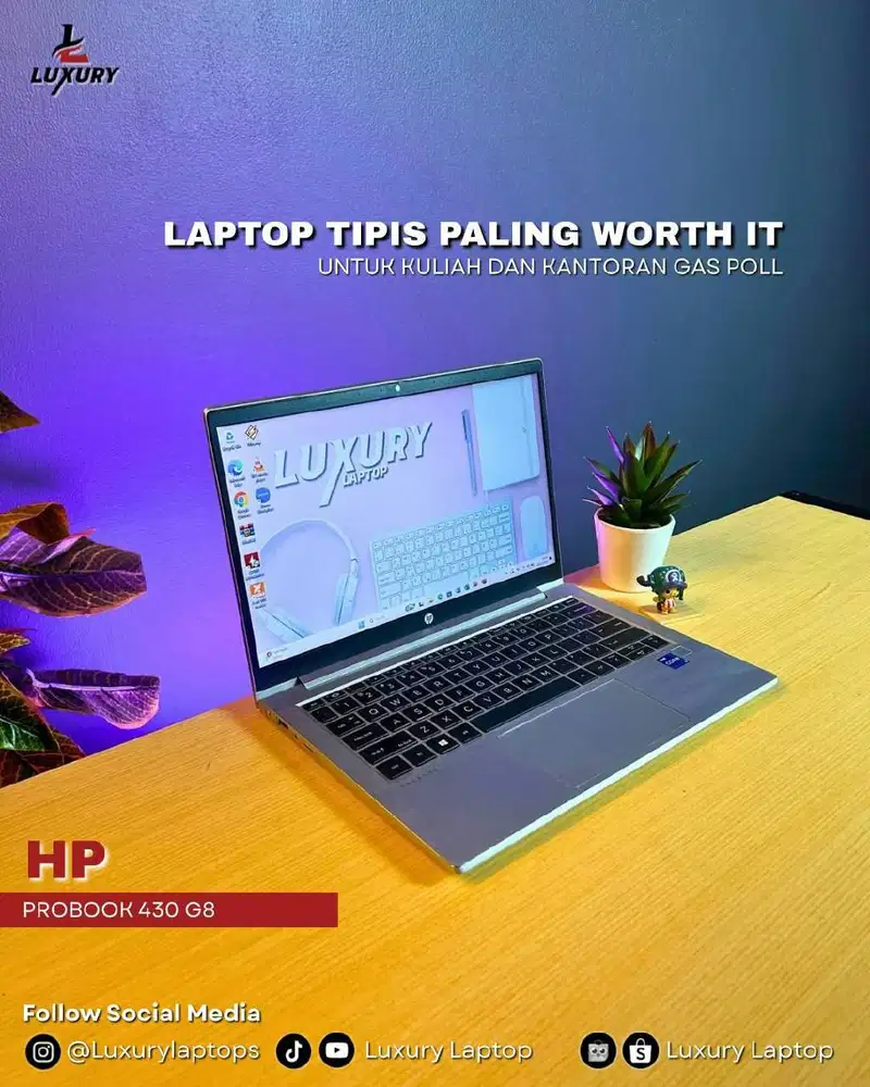 LAPTOP HP PROBOOK 430 G8 SLIM 11TH CORE I7 JUAL MURAH RAM SSD BU