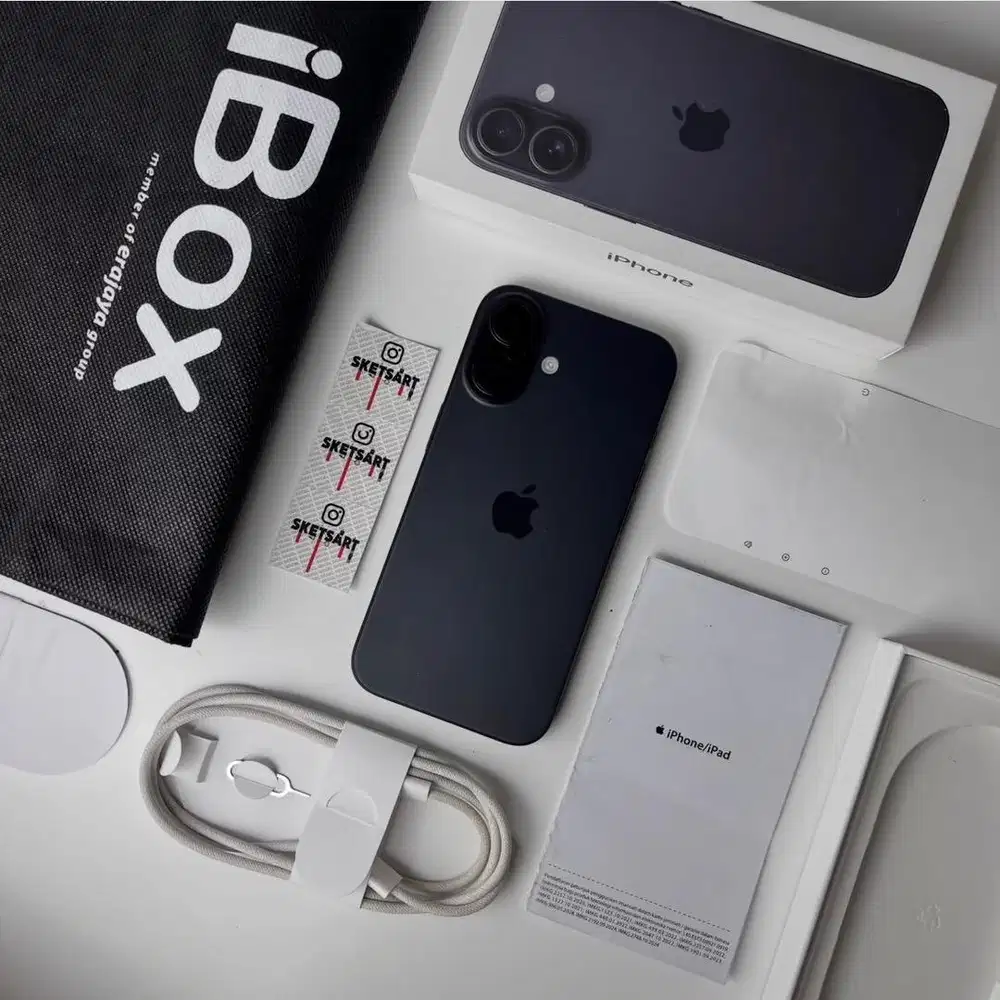 iPhone 16 128gb Black iBox Garansi iBox Agustus 2026