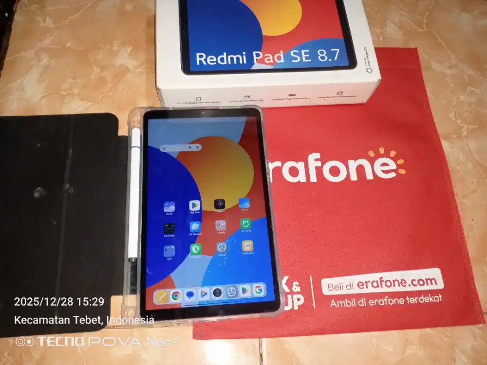 Redmi pad SE 8,7 ram 4+2/128 fullset like new