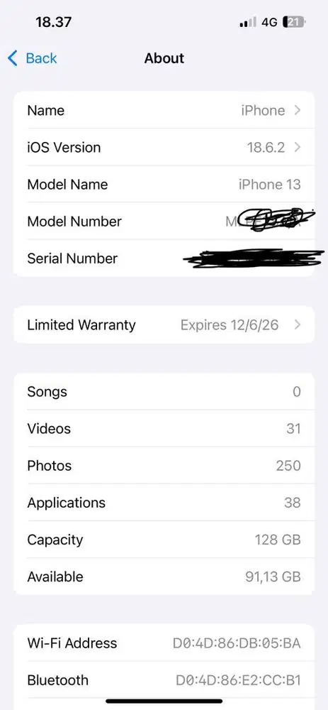 IPHONE 13 128GB Ibox mulus 100%